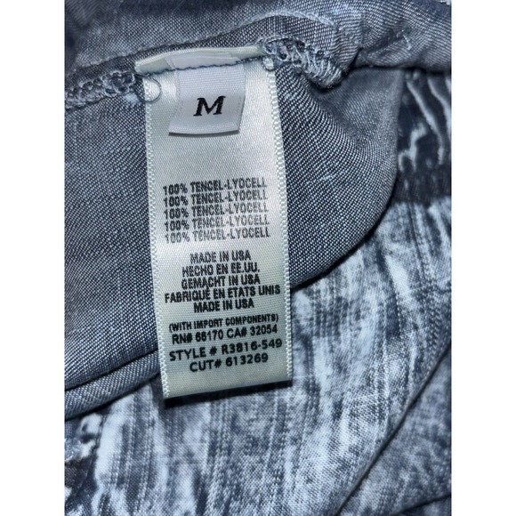 CLOTH and STONE Womens M Tencel Loose Jeans Pants Wide Barrel Leg Jogger Cargo - Picture 6 of 12